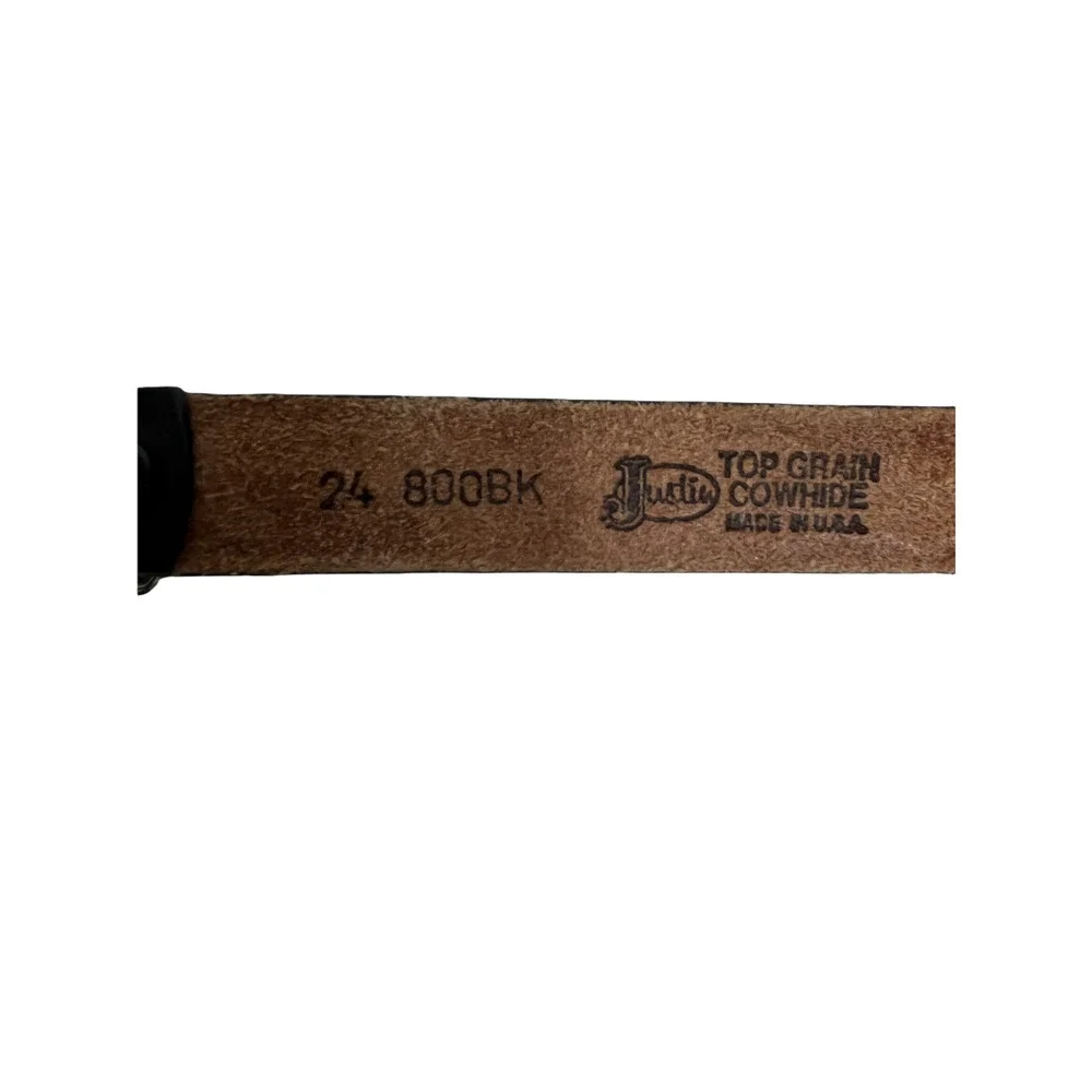 Justin Belt Black Children’s Leather